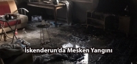 İskenderun'da Evde Çıkan Yangın İtfaiye Ekiplerince Söndürüldü