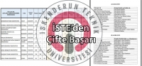 İSTE'den Çifte Başarı