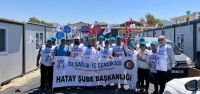 Öz Sağlık-İş Sendikası Hatay Şube Başkanı Fehmi Azboy; ‘Hakkımızı İstiyoruz'