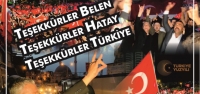 Teşekkürler Belen, Teşekkürler Hatay, Teşekkürler Türkiye…