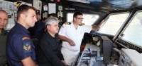 Vali Doğan'dan, Sahil Güvenlik Çevlik Karakol Komutanlığını Ziyaret