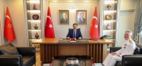 Vali Masatlı, Tuğamiral Osman Çevik'i Ağırladı