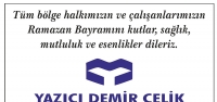 Yazıcı Demirçelik'ten Bayram Mesajı