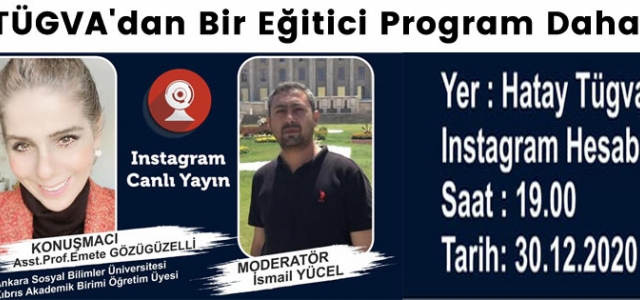 TÜGVA'dan Bir Eğitici Program Daha