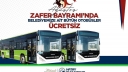 Zafer Bayramı’nda HBB Otobüsleri Ücretsiz Olacak 