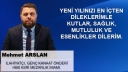 Mehmet Arslan'dan Yeni Yıl Kutlama Mesajı