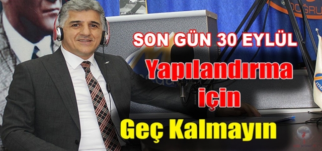 Yapılandırmada Son Gün 30 Eylül