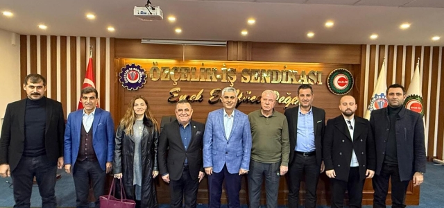 ARİAD'tan Özçelik-İş İskenderun Şube Başkanı Güngör'e Tebrik Ziyareti