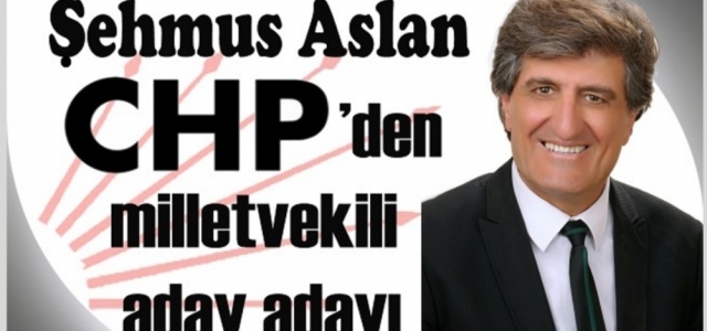 Gazeteci Şehmus Aslan CHP'den Milletvekili Aday Adayı
