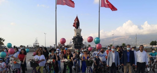 İskenderun'da Dünya Bisiklet Günü Etkinliği